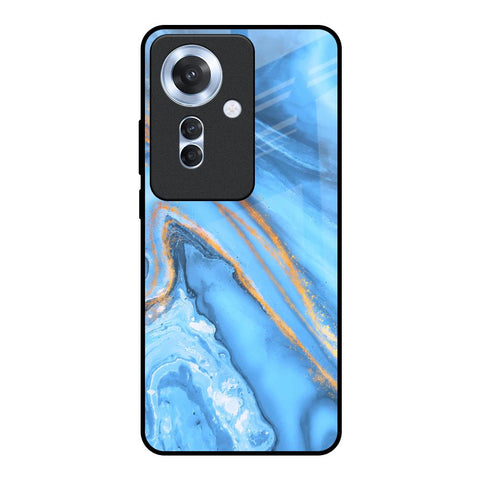 Vibrant Blue Marble Oppo F25 Pro 5G Glass Back Cover Online