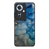 Blue Cool Marble Oppo F25 Pro 5G Glass Back Cover Online