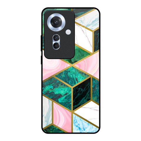 Seamless Green Marble Oppo F25 Pro 5G Glass Back Cover Online