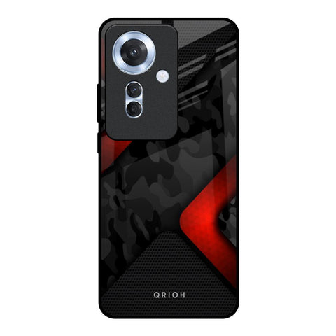 Modern Camo Abstract Oppo F25 Pro 5G Glass Back Cover Online