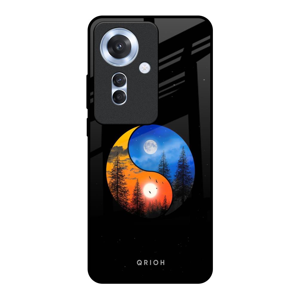 Yin Yang Balance Oppo F25 Pro 5G Glass Back Cover Online