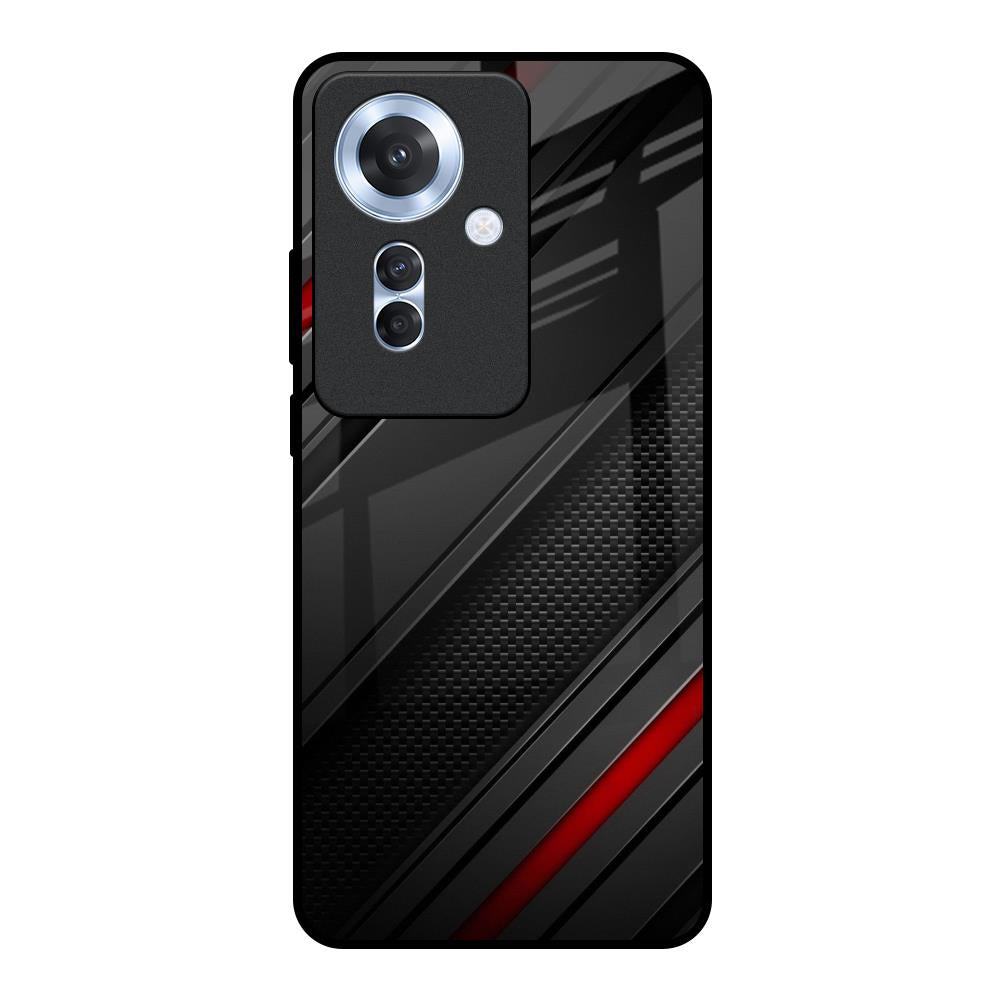Modern Abstract Oppo F25 Pro 5G Glass Back Cover Online