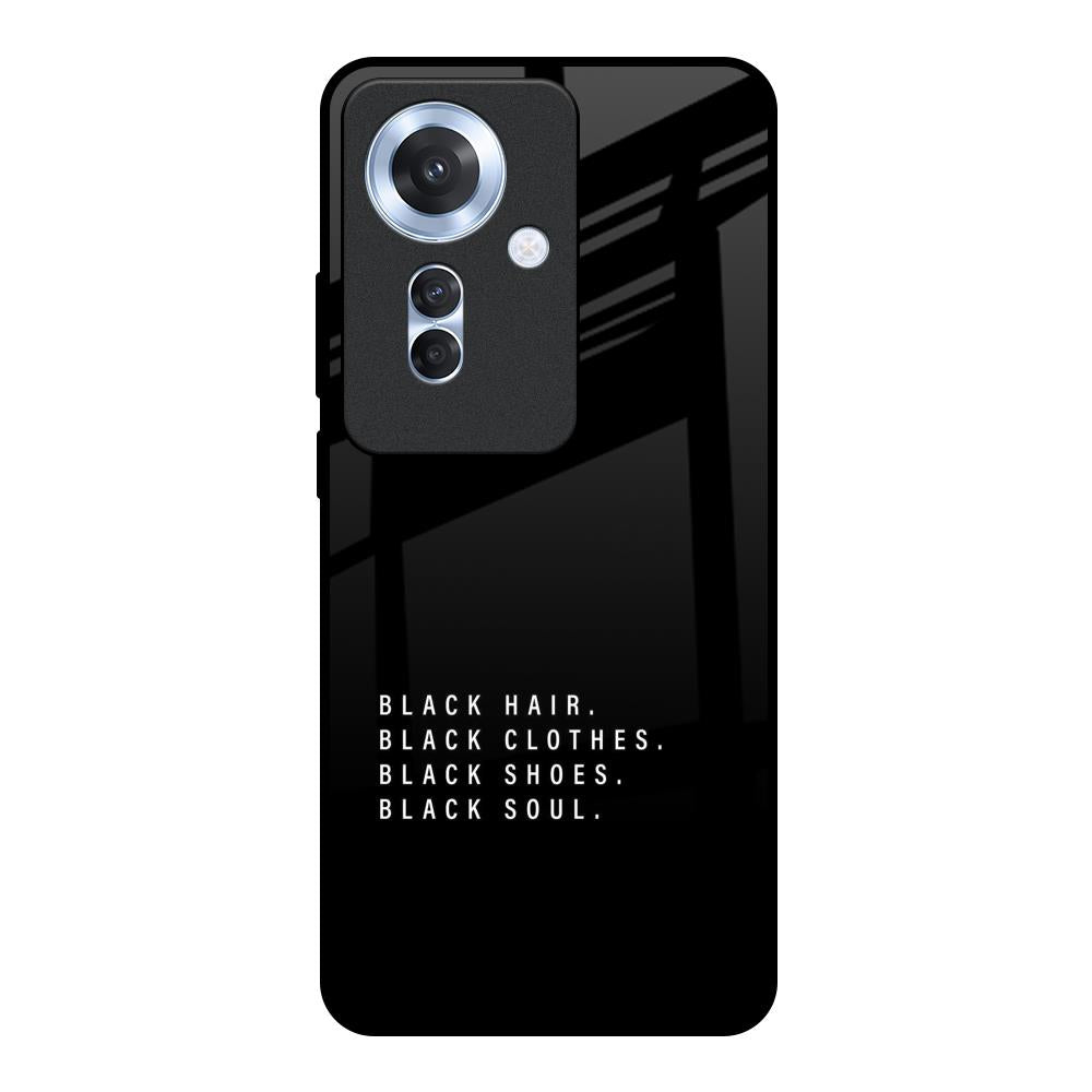 Black Soul Oppo F25 Pro 5G Glass Back Cover Online