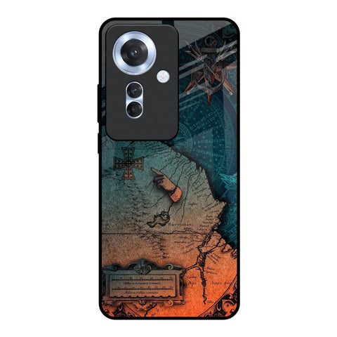 Geographical Map Oppo F25 Pro 5G Glass Back Cover Online