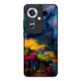 Multicolor Oil Painting Oppo F25 Pro 5G Glass Back Cover Online
