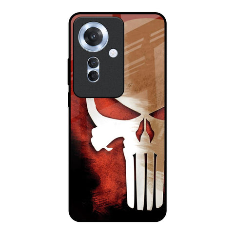 Red Skull Oppo F25 Pro 5G Glass Back Cover Online