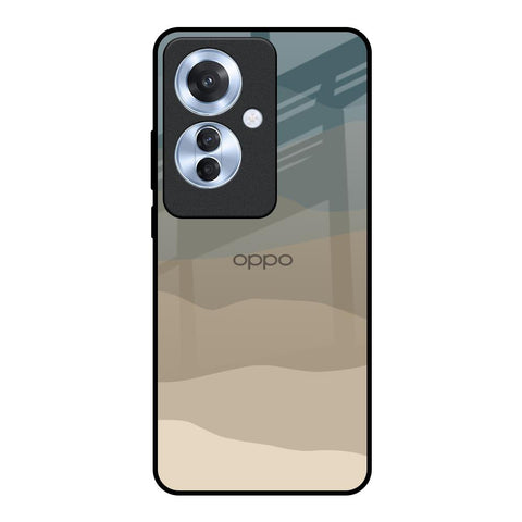 Abstract Mountain Pattern Oppo F25 Pro 5G Glass Back Cover Online