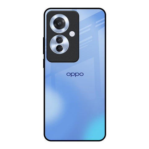 Vibrant Blue Texture Oppo F25 Pro 5G Glass Back Cover Online
