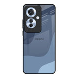 Navy Blue Ombre Oppo F25 Pro 5G Glass Back Cover Online