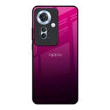 Purple Ombre Pattern Oppo F25 Pro 5G Glass Back Cover Online