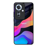 Colorful Fluid Oppo F25 Pro 5G Glass Back Cover Online