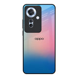 Blue & Pink Ombre Oppo F25 Pro 5G Glass Back Cover Online