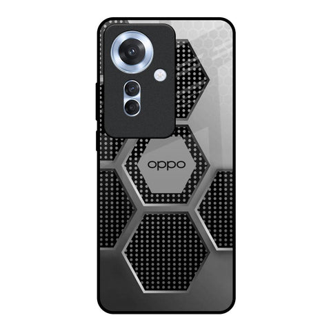 Hexagon Style Oppo F25 Pro 5G Glass Back Cover Online