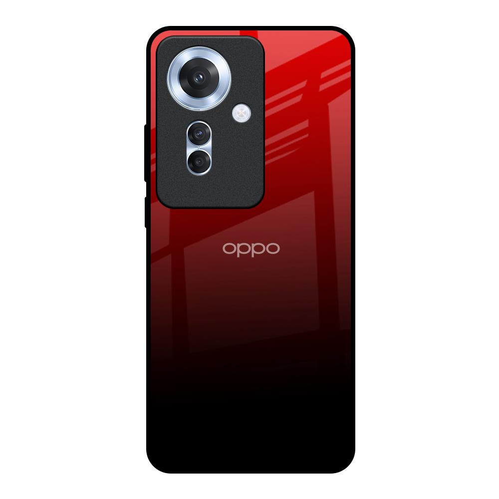 Maroon Faded Oppo F25 Pro 5G Glass Back Cover Online