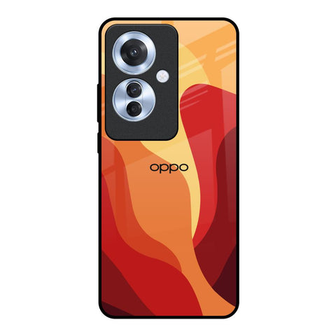 Magma Color Pattern Oppo F25 Pro 5G Glass Back Cover Online