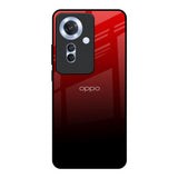 Maroon Faded Oppo F25 Pro 5G Glass Back Cover Online