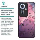 Space Doodles Glass Case for Oppo F25 Pro 5G