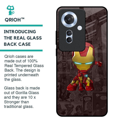 Angry Baby Super Hero Glass Case for Oppo F25 Pro 5G