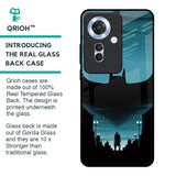 Cyan Bat Glass Case for Oppo F25 Pro 5G