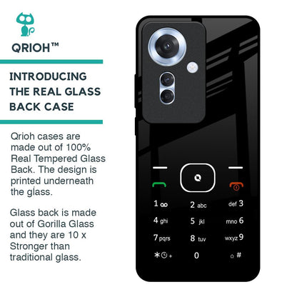 Classic Keypad Pattern Glass Case for Oppo F25 Pro 5G