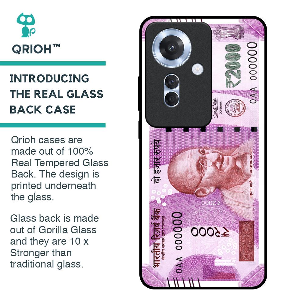 Stock Out Currency Glass Case for Oppo F25 Pro 5G