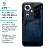 Dark Blue Grunge Glass Case for Oppo F25 Pro 5G