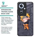 Orange Chubby Glass Case for Oppo F25 Pro 5G