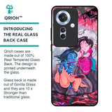 Radha Krishna Art Glass Case for Oppo F25 Pro 5G