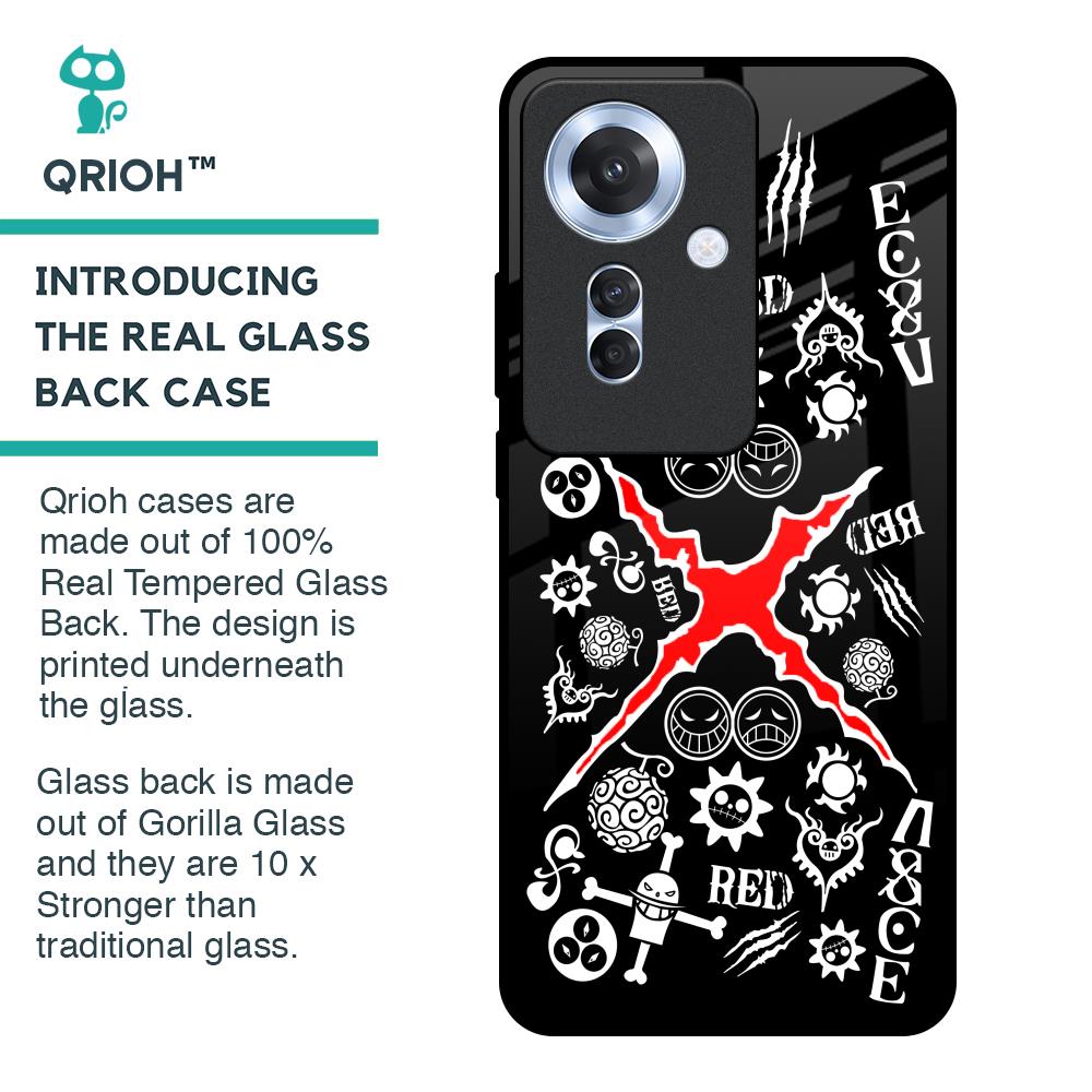 Red Zone Glass Case for Oppo F25 Pro 5G