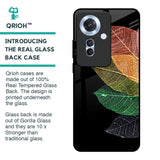 Colorful Leaves Glass Case for Oppo F25 Pro 5G