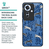 Blue Cheetah Glass Case for Oppo F25 Pro 5G