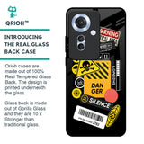 Danger Signs Glass Case for Oppo F25 Pro 5G