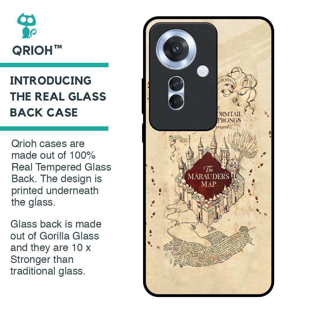 Magical Map Glass Case for Oppo F25 Pro 5G