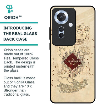 Magical Map Glass Case for Oppo F25 Pro 5G
