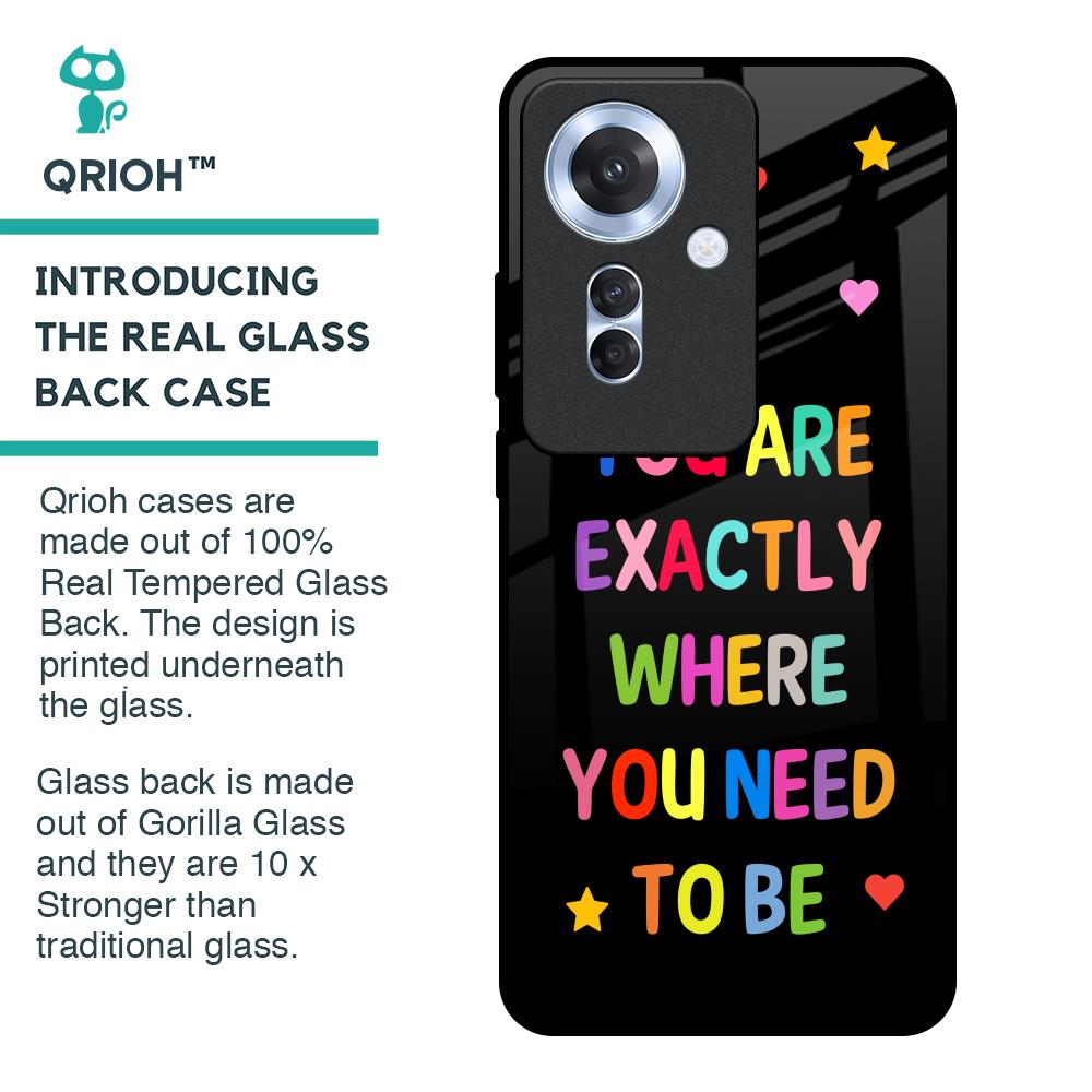 Magical Words Glass Case for Oppo F25 Pro 5G