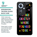 Magical Words Glass Case for Oppo F25 Pro 5G