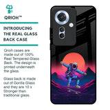 Retro Astronaut Glass Case for Oppo F25 Pro 5G