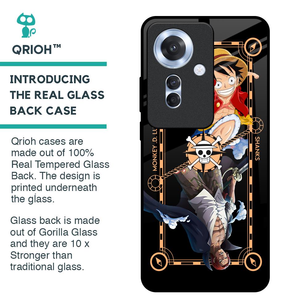Shanks & Luffy Glass Case for Oppo F25 Pro 5G