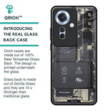 Skeleton Inside Glass Case for Oppo F25 Pro 5G