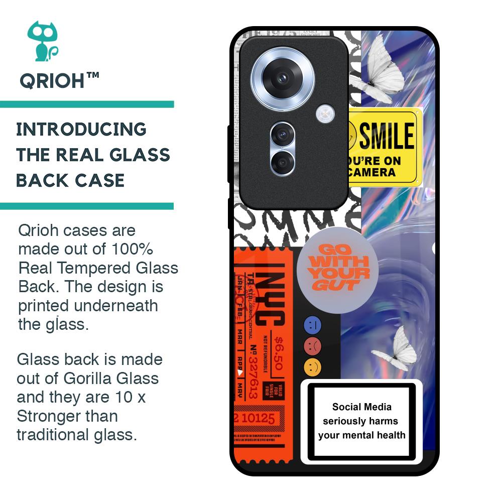 Smile for Camera Glass Case for Oppo F25 Pro 5G