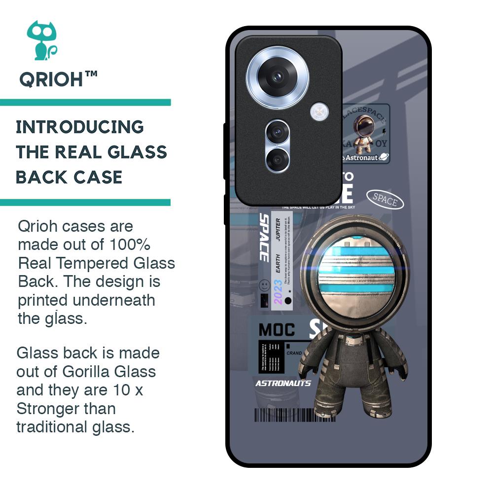 Space Travel Glass Case for Oppo F25 Pro 5G