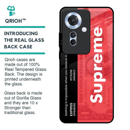 Supreme Ticket Glass Case for Oppo F25 Pro 5G