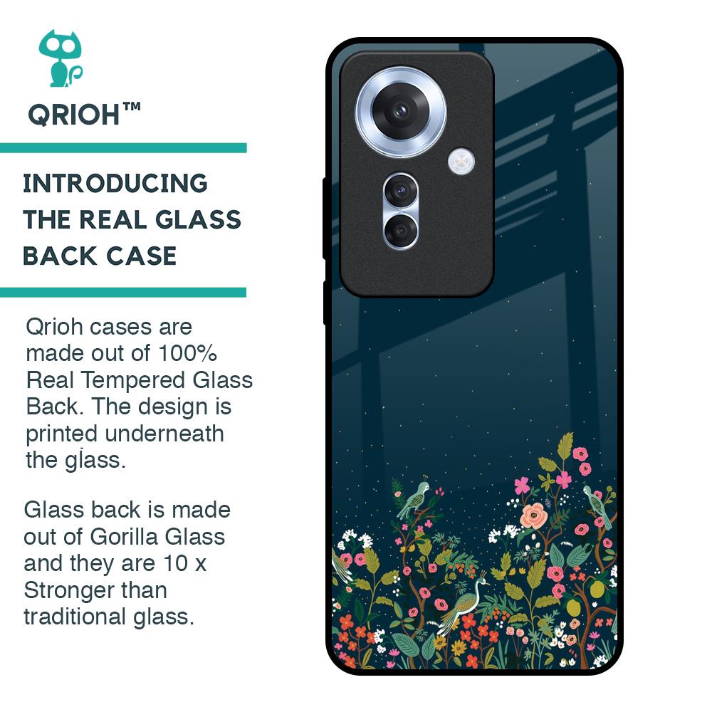 Small Garden Glass Case For Oppo F25 Pro 5G
