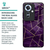Geometric Purple Glass Case For Oppo F25 Pro 5G
