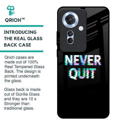Never Quit Glass Case For Oppo F25 Pro 5G