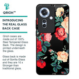 Floral Bunch Glass Case For Oppo F25 Pro 5G