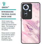 Diamond Pink Gradient Glass Case For Oppo F25 Pro 5G