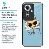 Adorable Cute Kitty Glass Case For Oppo F25 Pro 5G