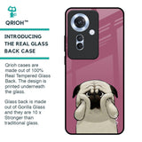 Funny Pug Face Glass Case For Oppo F25 Pro 5G