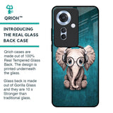 Adorable Baby Elephant Glass Case For Oppo F25 Pro 5G